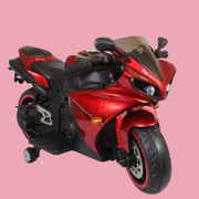 Baby Moo R1 Electric Ride-On Bike For Kids | Rechargeable Battery-Powered Toy With Led Lights, Music, And Usb Port | Battery Operated Bike 2 To 8 Years - Red
